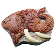 Elephant Head - Secret Wooden Puzzle Box