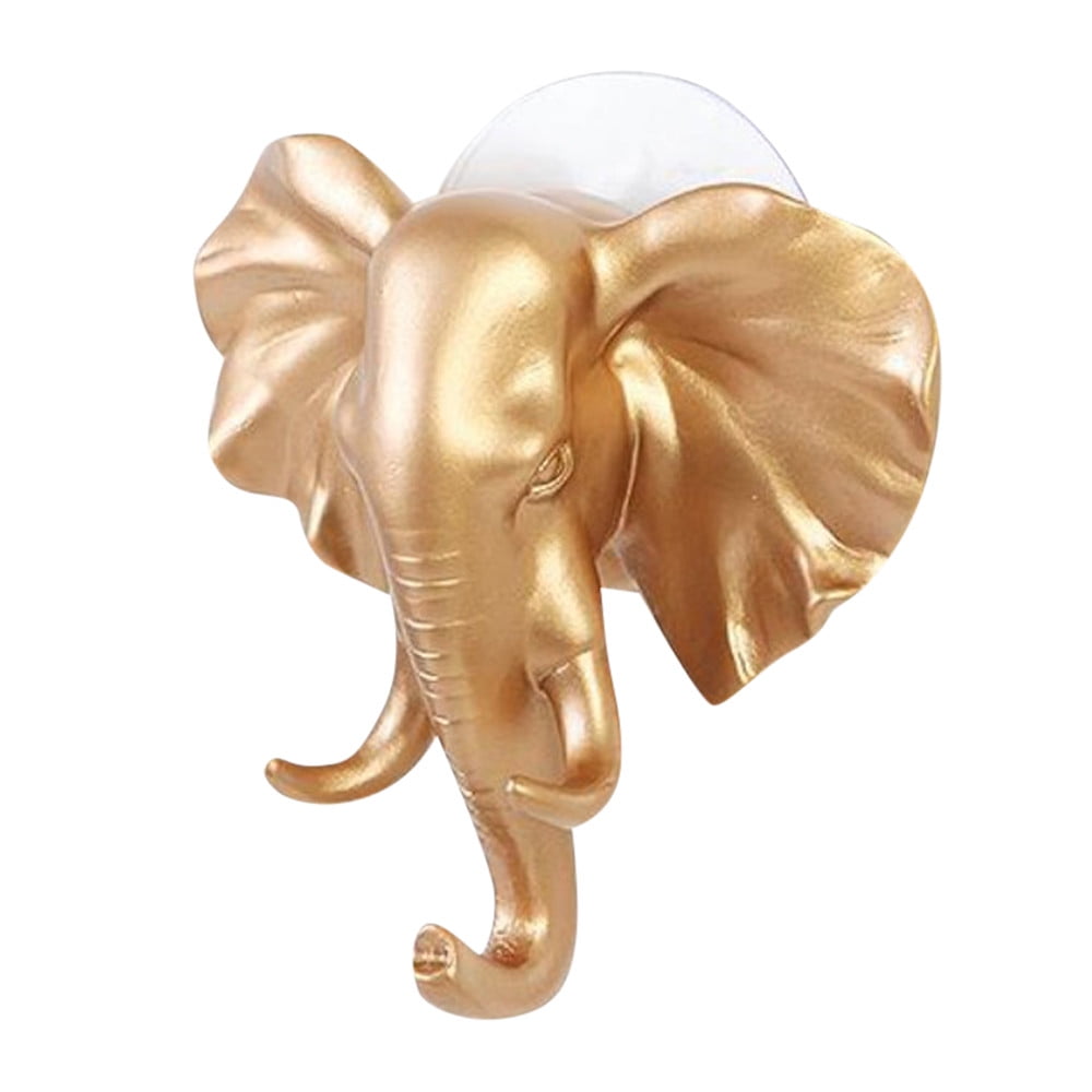 Elephant Head Self Wall Door Hook Hanger Bag Keys Sticky Self Towel