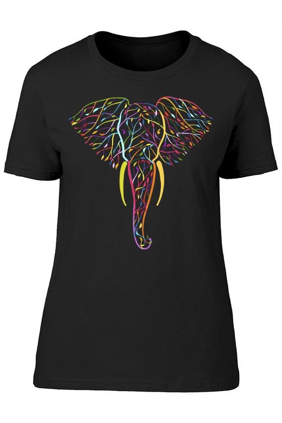 Elephant Head, Tree Leaves Tee Women's -Image by Shutterstock