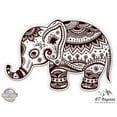 thumbnail image 1 of Elephant Henna Beautiful - 5" Vinyl Sticker - For Car Laptop I-Pad - Waterproof Decal, 1 of 1