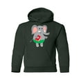 thumbnail image 1 of Elephant Holding A Book Hoodie Juniors -Image by Shutterstock,  Medium, 1 of 4