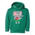 thumbnail image 1 of Elephant Holding A Book Hoodie Toddler -Image by Shutterstock,  4 Toddler, 1 of 4