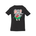thumbnail image 1 of Elephant Holding A Book T-Shirt Infant -Image by Shutterstock,  24 Months, 1 of 4