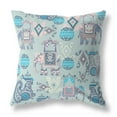 thumbnail image 1 of Elephant Howdah Faux Suede Fabric Throw Pillow in Gray and Pink 16x16, 1 of 9