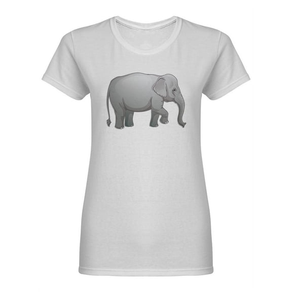 Elephant Icon Shaped T-Shirt Women -Image by Shutterstock, Female Large