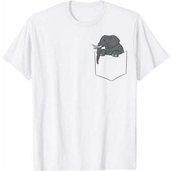 Elephant In A Pocket Funny Pocket Elephant T-Shirt