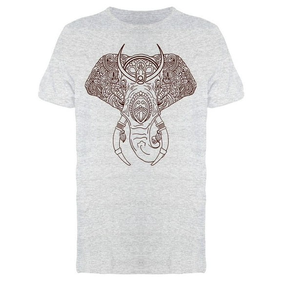 Elephant In Indian Style T-Shirt Men -Image by Shutterstock, Male Large
