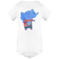 thumbnail image 1 of Elephant In Overall Watercolor Bodysuit Infant -Image by Shutterstock,  6 Months, 1 of 2