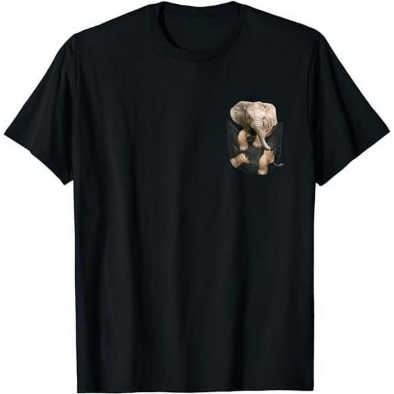 Elephant In Pocket Gifts Funny Elephant Lover Gifts T-Shirt