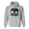 thumbnail image 1 of Elephant In The Room!!! Adult Hooded Sweatshirt, 1 of 3