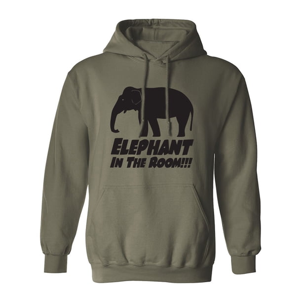 Elephant In The Room!!! Adult Hooded Sweatshirt - Walmart Business