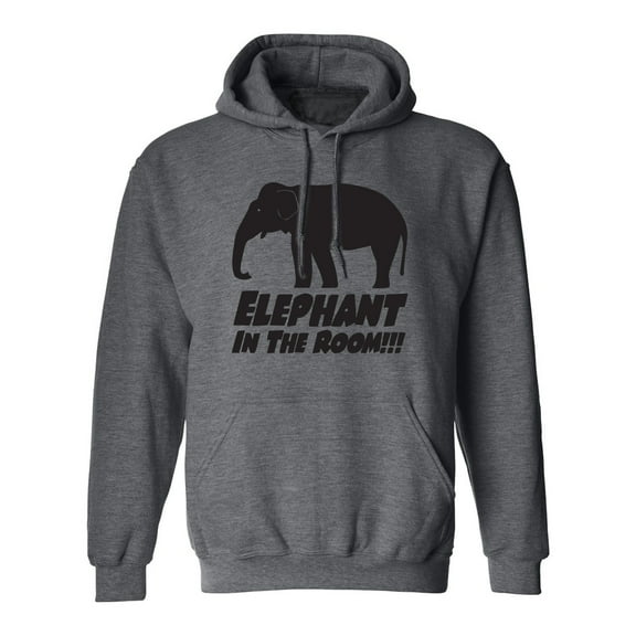 Elephant In The Room!!! Adult Hooded Sweatshirt