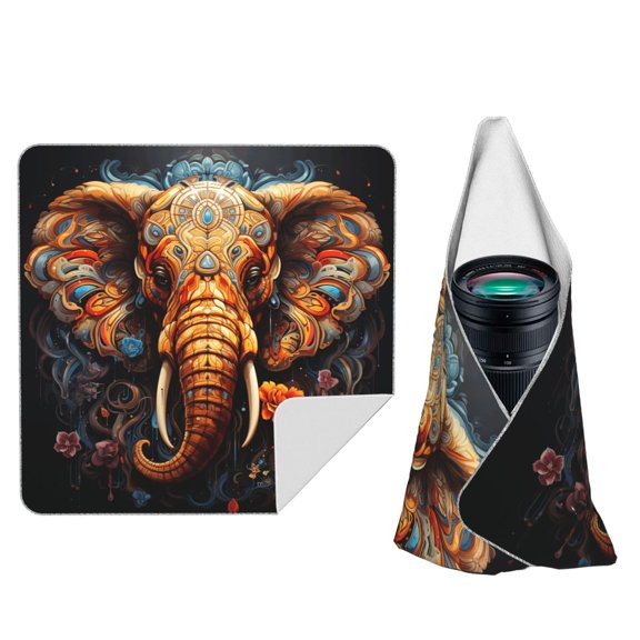 Elephant Indian Psychedelic Magic Self-Adhesive Camera Wrap, Anti-Scratch & Dust-Proof Protective Equipment Cloth 10x10