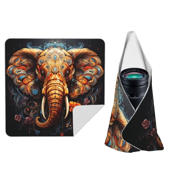 Elephant Indian Psychedelic Magic Self-Adhesive Camera Wrap, Anti-Scratch & Dust-Proof Protective Equipment Cloth 24x24
