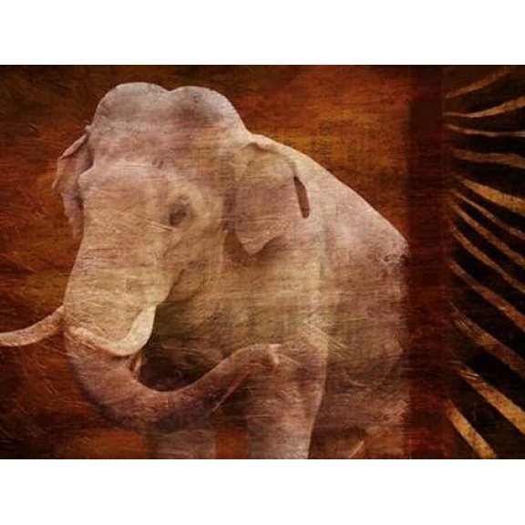 Elephant Instinct Poster Print by Jace Grey (24 x 18)