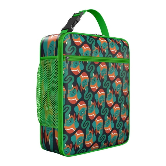 Elephant Insulated Lunch Box Men Reusable Lunch Tote Bag with Detachable Handle Cooler Tote Bag Picnic Travel