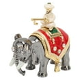 thumbnail image 1 of Elephant Jewelry Box Innovative Hand Painted Metal Trinket Box With Rhinestones For Ring Earring Jewelry, 1 of 21