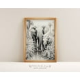 thumbnail image 1 of Elephant Jungle Print, Vintage Safari Wall Decor Home Decor #1813, Unframed Canvas Size 16x24, 1 of 4