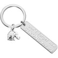 thumbnail image 1 of Elephant Keychain Never Forget How Strong You Are Strength Jewelry Uplifting Gift For Friend Family Animal Lovers, 1 of 11