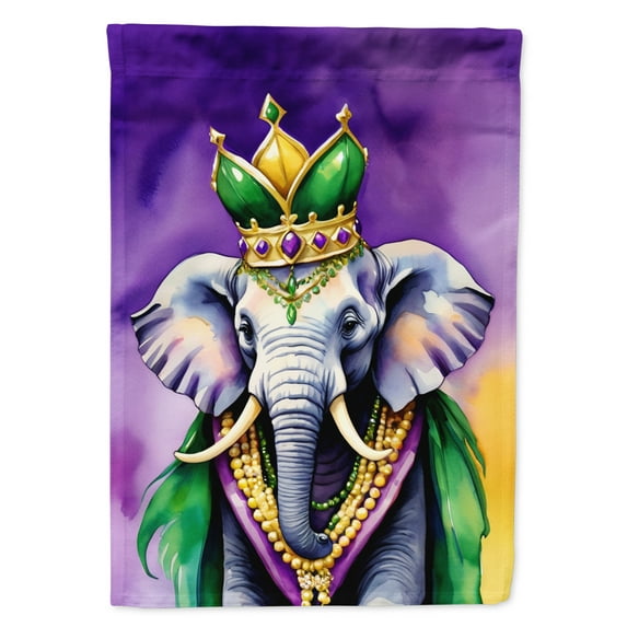 Elephant King of Mardi Gras House Flag 28 in x 40 in