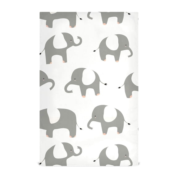 Elephant Kitchen Towels Waffle Weave Decorative Tea Towels Multi Use Dishcloths 28x18in