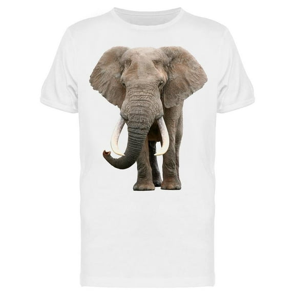 Elephant, Large Tusks T-Shirt Men -Image by Shutterstock, Male Large