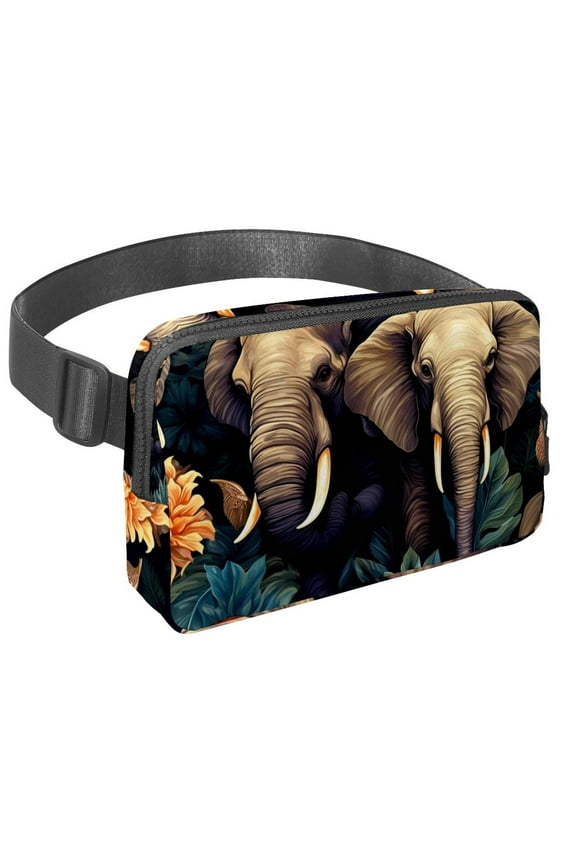 Elephant Lightweight Adjustable Belt Bag with Extension Strap - Unisex Running Waist Bag