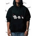 thumbnail image 1 of Elephant Line Protest Funny Tuskers Animal Lover Pullover Hoodie, 1 of 4