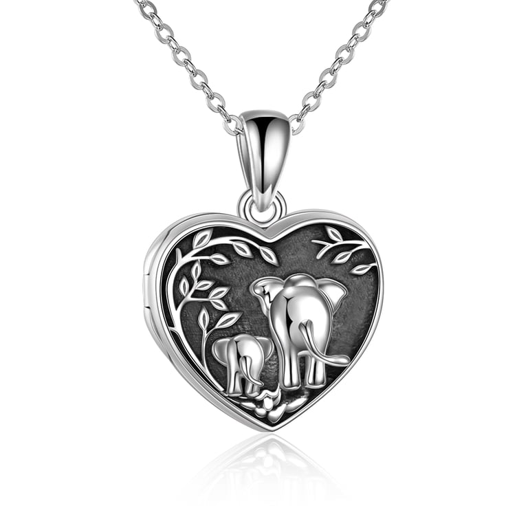 4652 Women\'s Locket Heart Locket Necklace – JacqMaria Jewelry main image 4