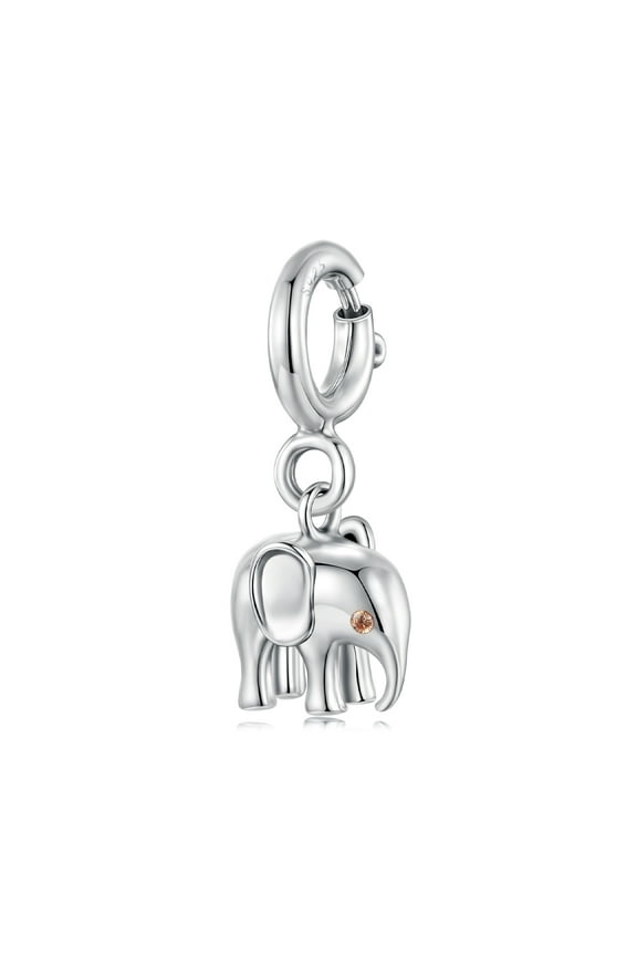 Elephant Locket Pendant Charm 925 Sterling Silver Charm ,Charm for Bracelets, Gift for Women