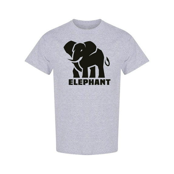 Elephant Logo Graphic T-Shirt Men -Image by Shutterstock, Male x-Large