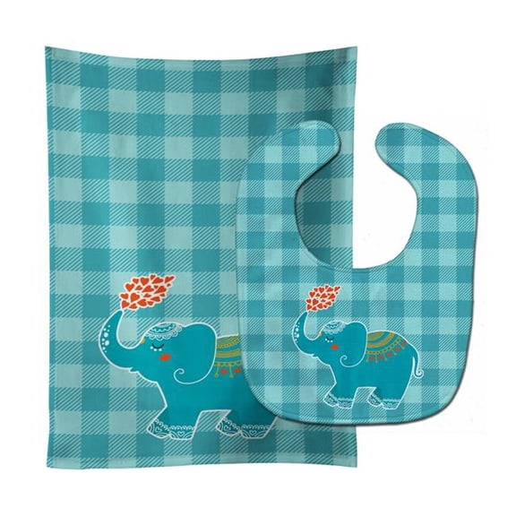 Elephant Love Baby Bib & Burp Cloth