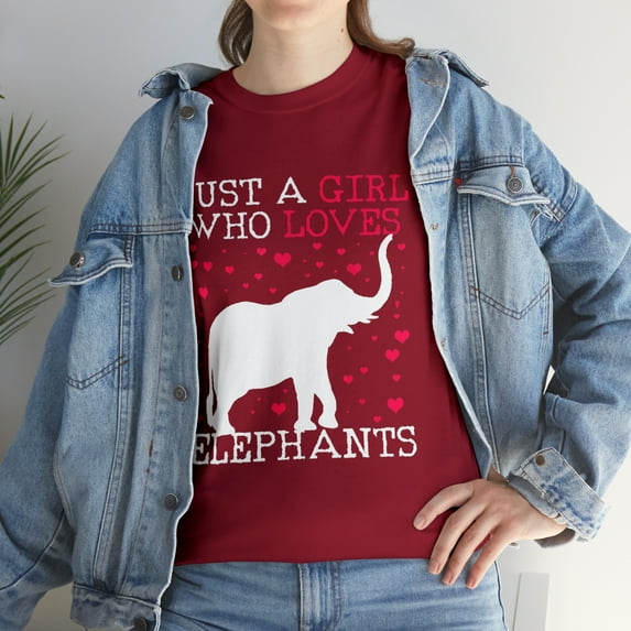 Elephant Lover Just A Girl Who Loves Elephants T-Shirt