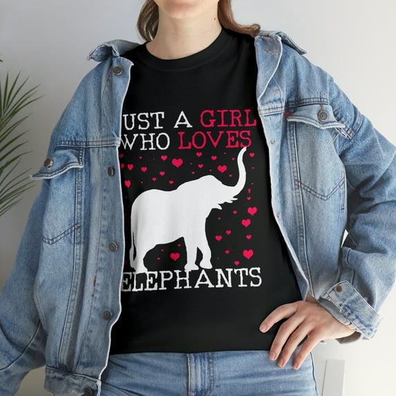 Elephant Lover Just A Girl Who Loves Elephants T-Shirt