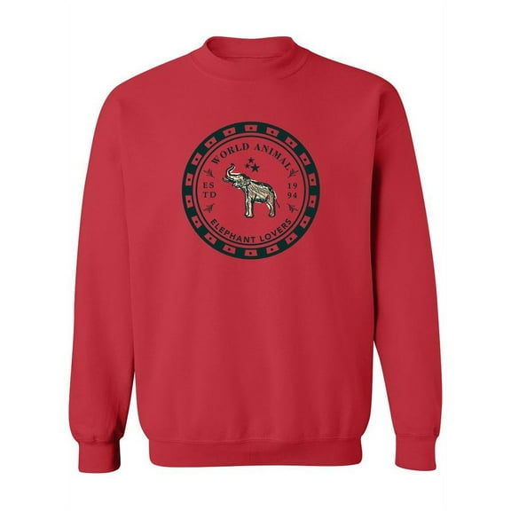 Elephant Lovers Slogan Sweatshirt Women -Image by Shutterstock, Female x-Large