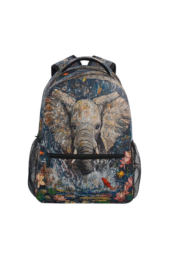 Elephant Luxury Silky Stylish Large Backpack 15L Self-Standing Durable Twill for School, Office and Travel Use