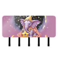 thumbnail image 1 of Elephant Magic Stars Mail Holder Organizer Wall Mount with Shelf Key Holder Key Rack with 5 Key Hooks for Wall Decorative, 1 of 6