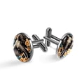 thumbnail image 1 of Elephant Mens Stainless Steel Cufflink Set for Dress Shirts - Formal Events and Business Meetings, 1 of 6