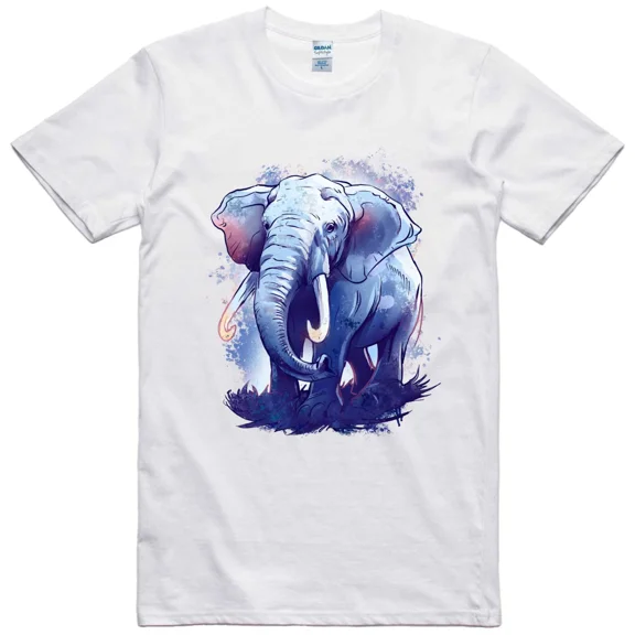Elephant Mens T Shirt Unisex Nature Design Tee