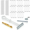 thumbnail image 1 of Elephant Metal Stud Anchors | 200lbs Drywall Anchor | 50 Pack + 1 Drill Bit, 1 of 10