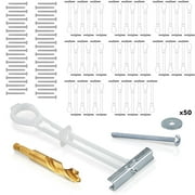 Elephant Metal Stud Anchors | 200lbs Drywall Anchor | 50 Pack + 1 Drill Bit