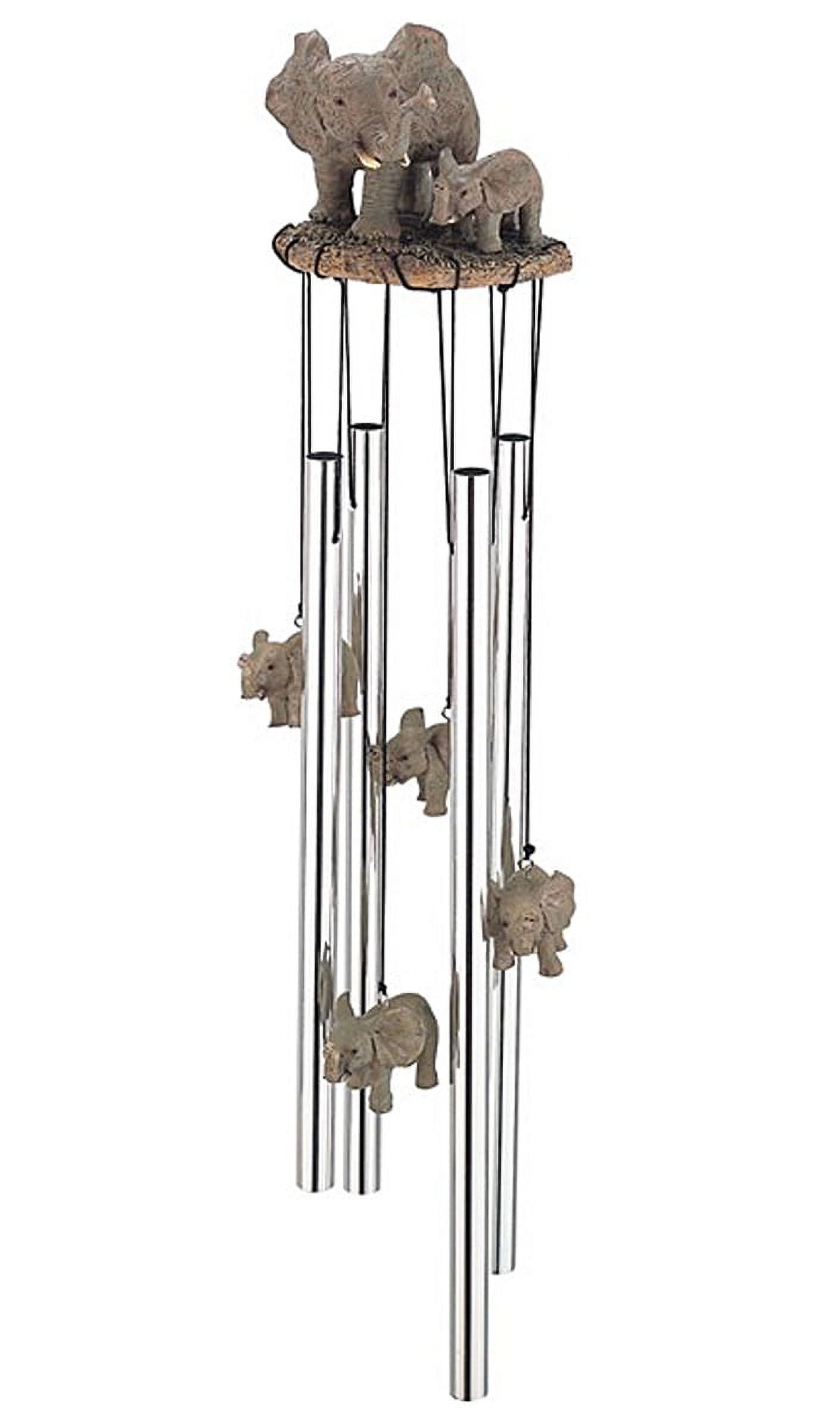Elephant Family Copper and Polyresin Wind Chime