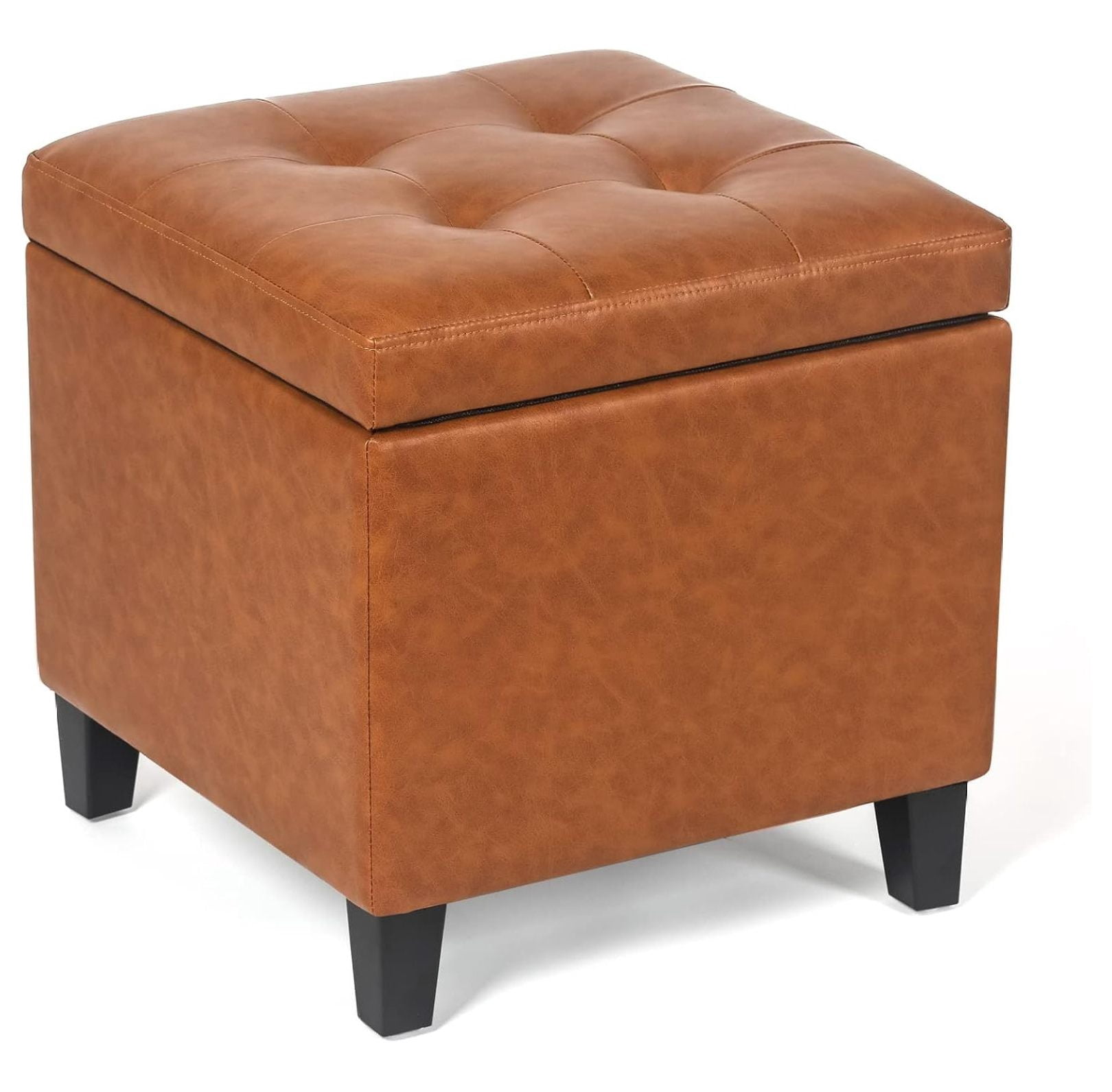 Photo inspiration: Picture Idea: Elephant Orange 17 7 Leather Cube Storage Ottoman Multifunctional For