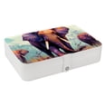 thumbnail image 1 of Elephant PU Leather Jewelry Box with Removable Compartment and Necklace Holder - Portable Jewelry Display Case for Jewelry Boxes, 1 of 6