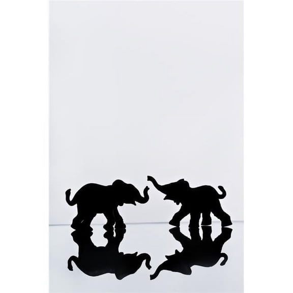 Elephant Pair Reflection Poster Print by Chris & Kate Knorr - 12 x 18