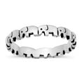 thumbnail image 1 of Elephant Parade Animal Eternity Ring .925 Sterling Silver Band Jewelry Female Male Unisex Size 7, 1 of 4