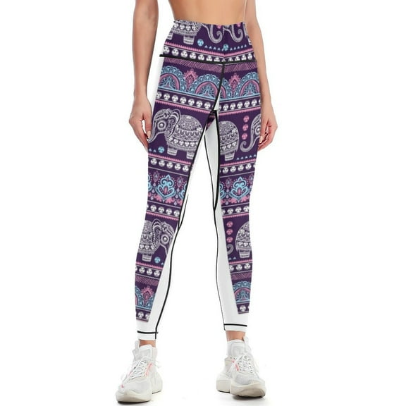Elephant Pattern Indegous Leggings exercise clothing for Fitness woman legging gym Womens Leggings