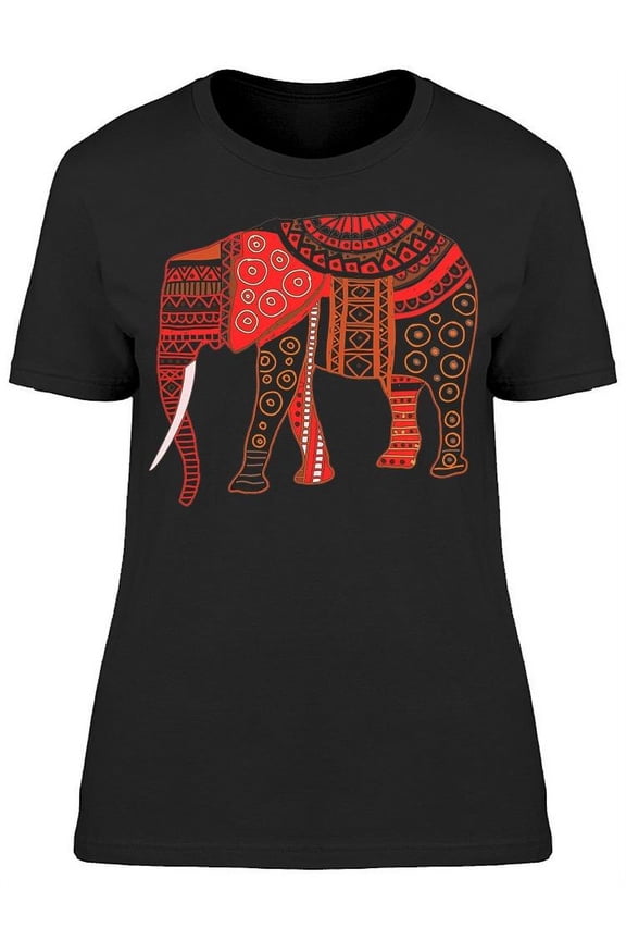 Elephant Pattern T-Shirt Women -Image by Shutterstock, Female Medium