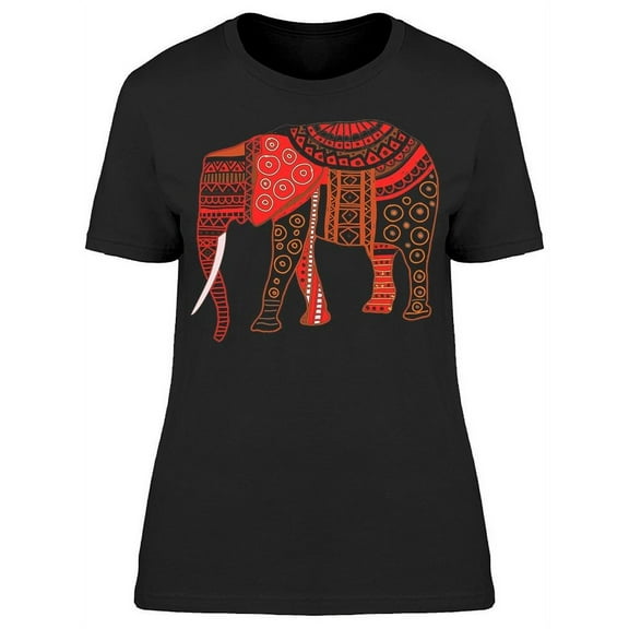 Elephant Pattern T-Shirt Women -Image by Shutterstock, Female x-Large
