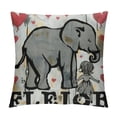 thumbnail image 1 of Elephant Pillow Covers,Elephant Gifts for Girls,Elephants Throw Pillow Cover ,Just A Girl Who Loves Elephants,Elephant Themed Gifts,Elephant Sister Gift,White Elephant Pillow Covers, 1 of 5
